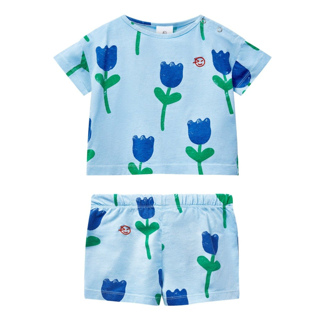 Wynken T-shirt Jellybeanzkids Wynken Tulip Set- Blue