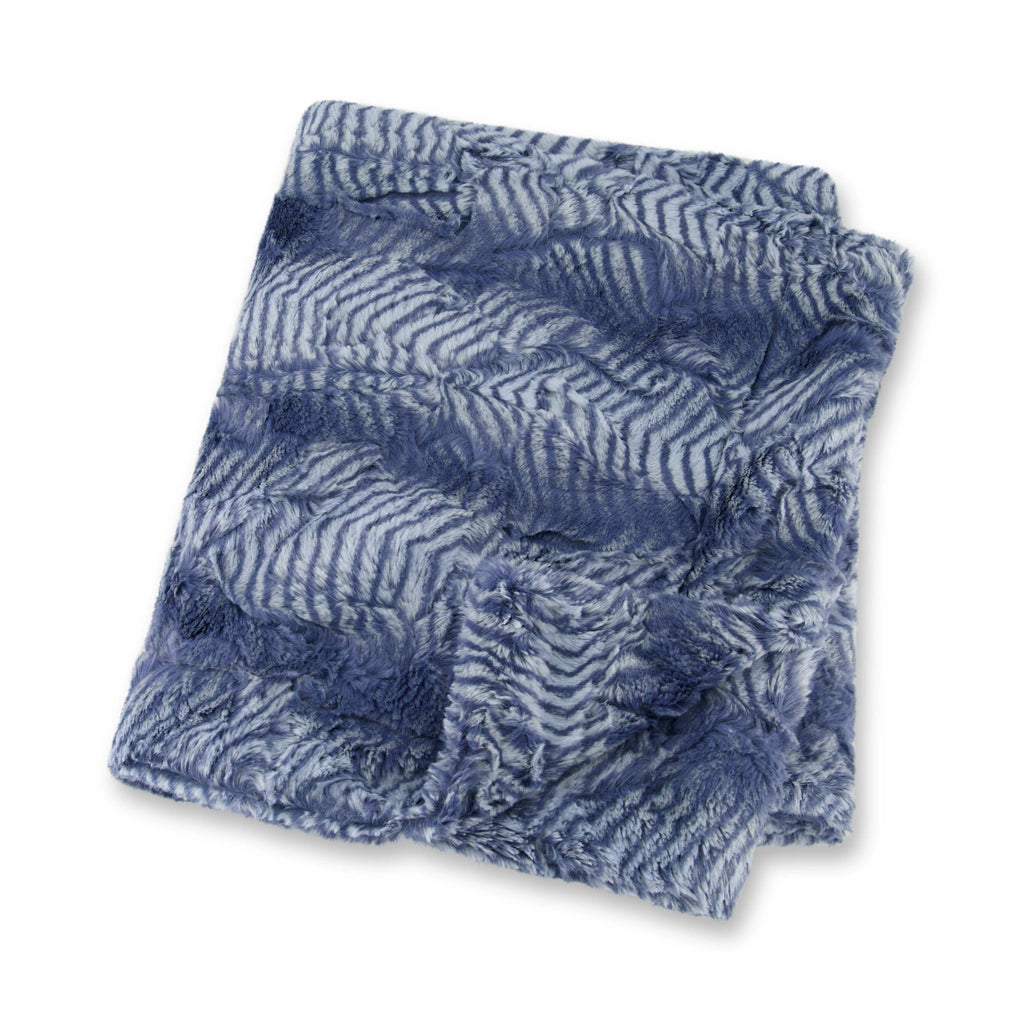 Zandino Couture Blanket Jellybeanzkids Zandino Couture Charlotte Plush Blanket- Denim OS