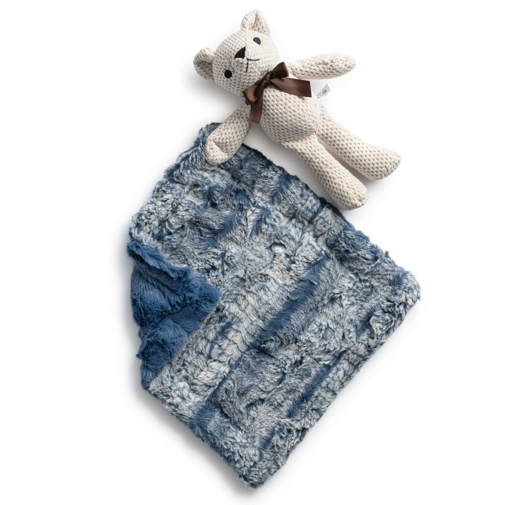 Zandino Couture Blanket Jellybeanzkids Zandino Couture Mason Navy Security Blanket OS