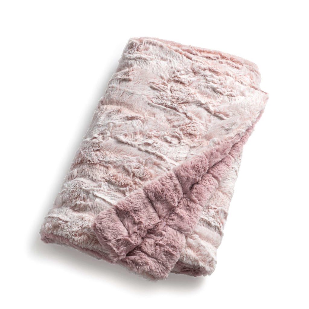 Zandino Couture Blanket Jellybeanzkids Zandino Couture Mason Plush Blanket- Mauve OS