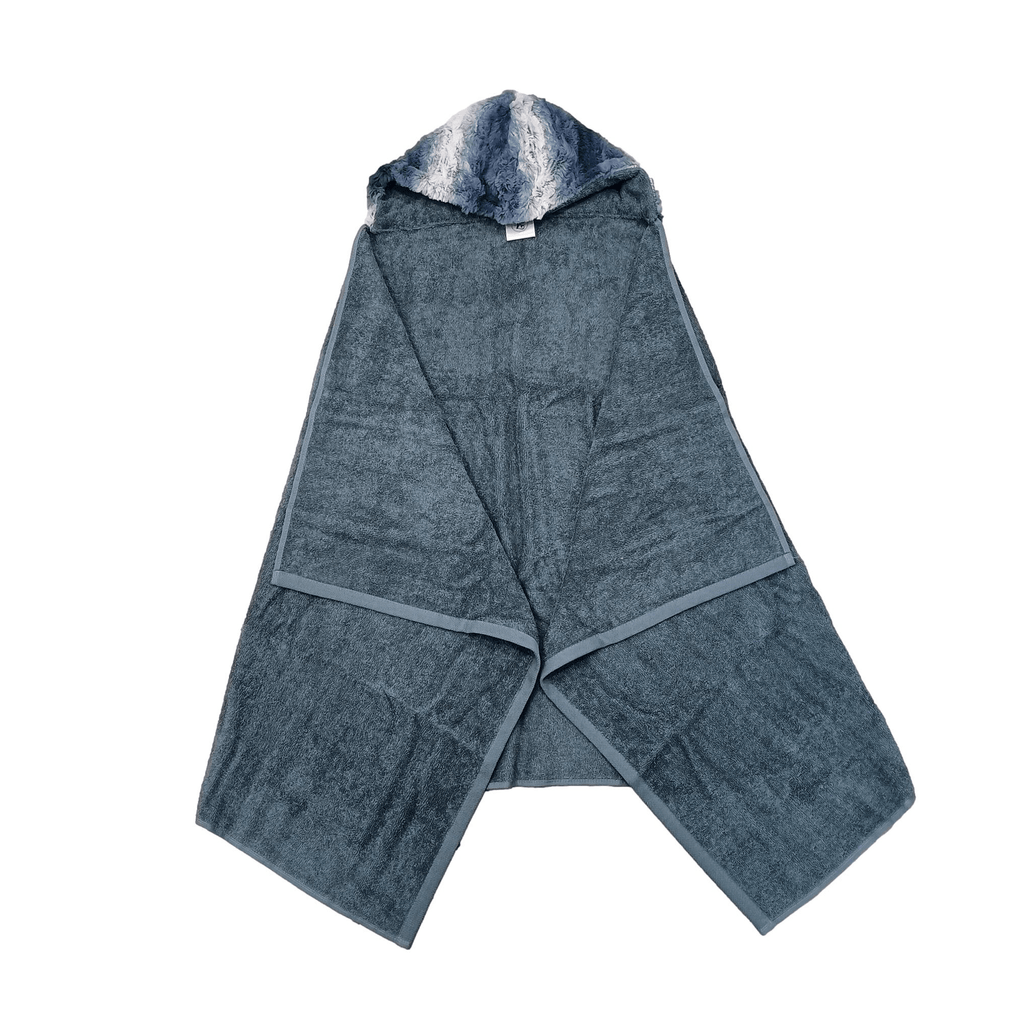 Zandino Couture Towels Jellybeanzkids Zandino Couture Oversized Hooded Towel-Rowan Jeans/Ocean OS