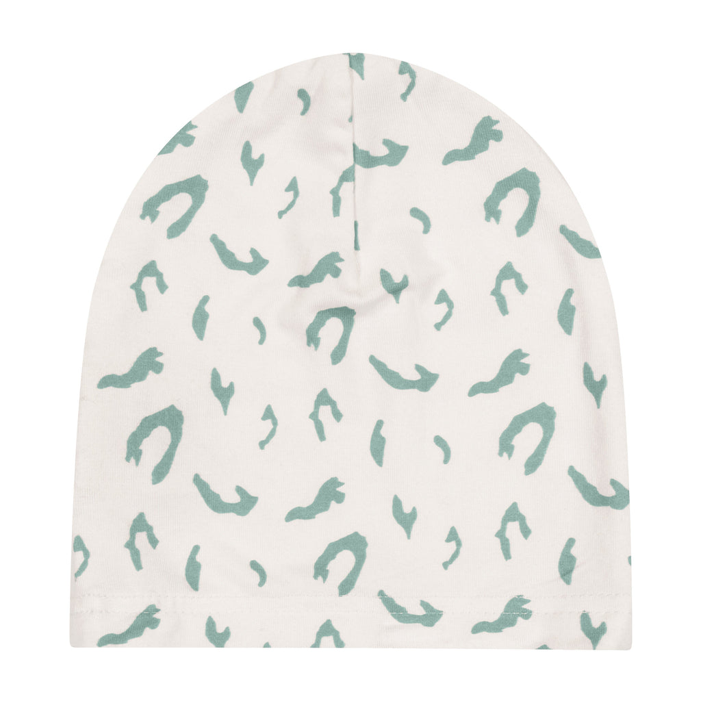 Zeebra Kids footie Jellybeanzkids Zeebra Printed Abstract Footie With Beanie- Sage