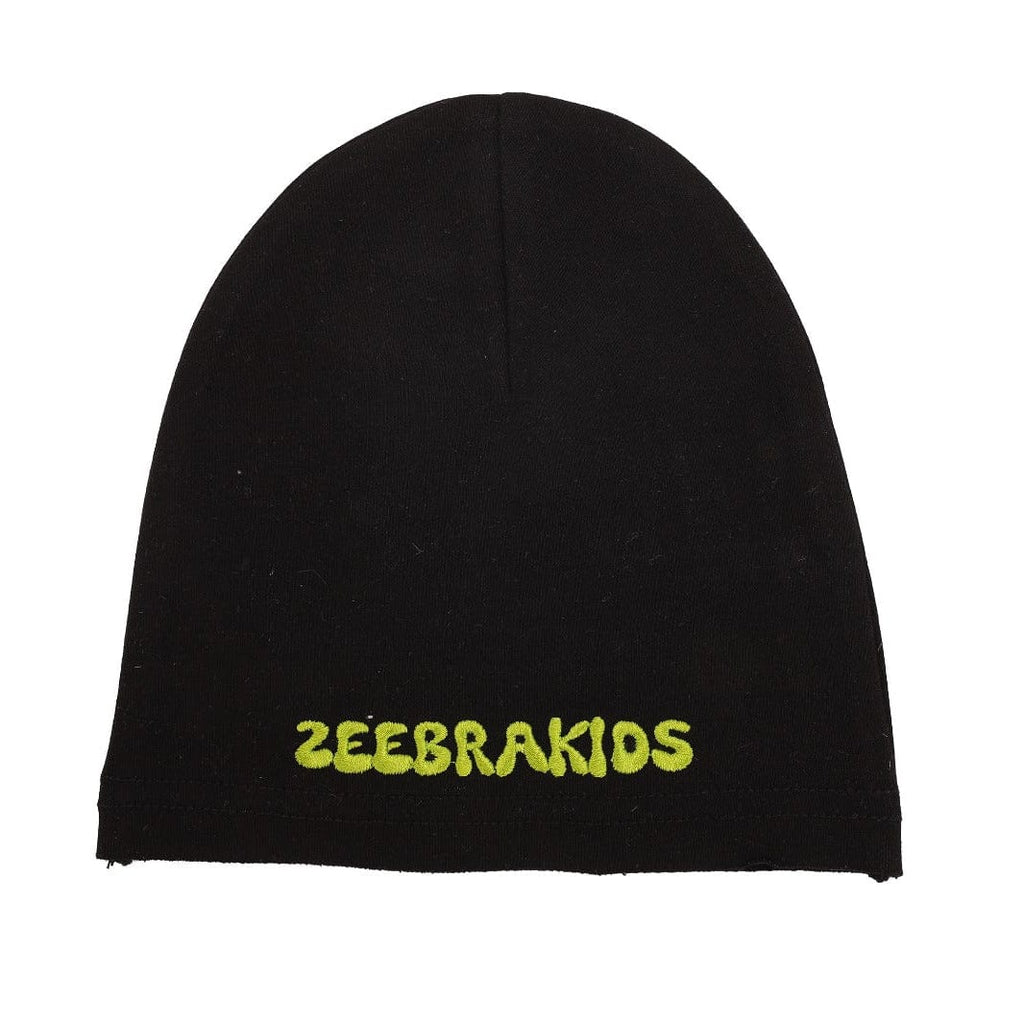 Zeebra Kids footie Jellybeanzkids Zeebra Text Footie w Beanie- Lime