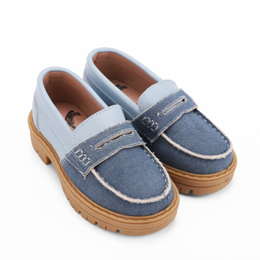 Zeebra Kids Shoes Jellybeanzkids Zeebra Two-Tone Penny Loafer