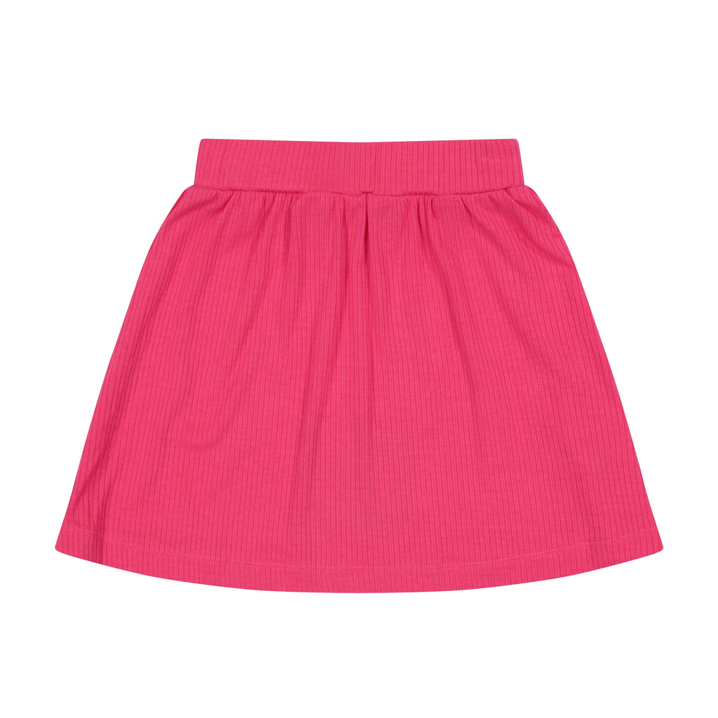 Zeebra Kids Skirt Jellybeanzkids Zeebra Ribbed Circle Skirt- Fuschia