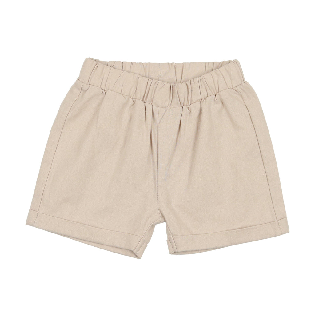 Analogie by Lil Legs shorts Jellybeanzkids Analogie Linen Pull On Shorts- Oat