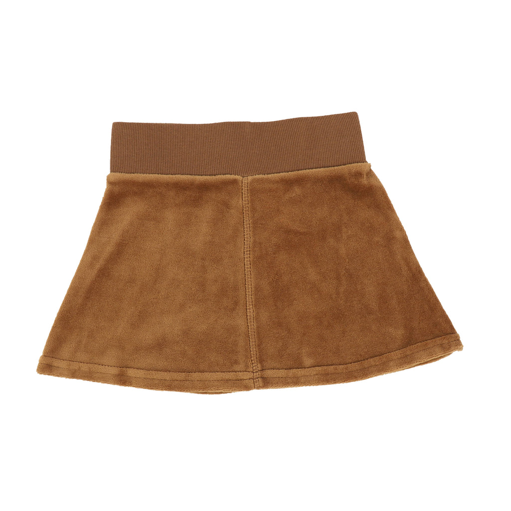 Analogie by Lil Legs Skirt Jellybeanzkids Analogie Caramel Velour Skirt