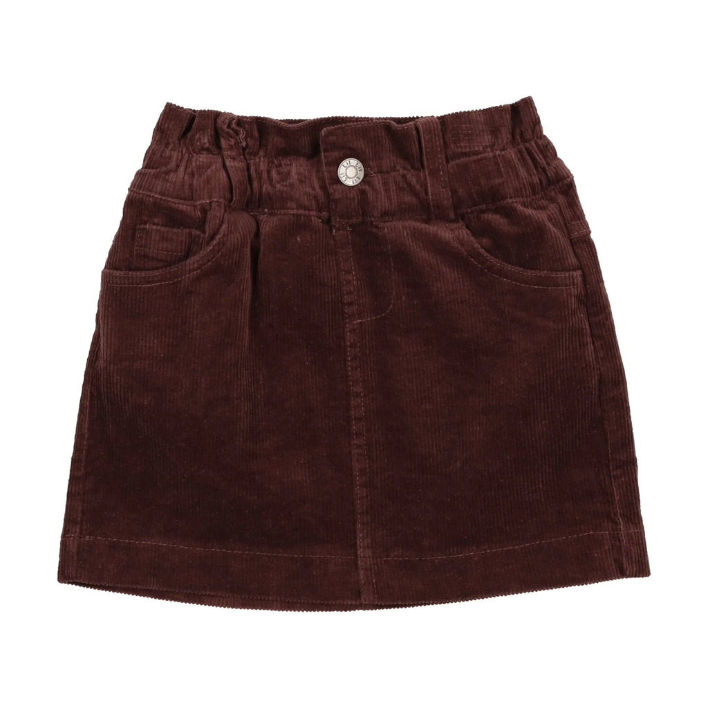 Analogie by Lil Legs Skirt Jellybeanzkids Analogie Corduroy Skirt- Brick