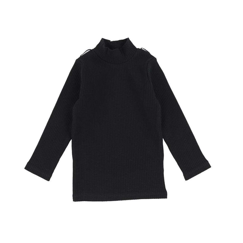 Analogie by Lil Legs Tee Jellybeanzkids Analogie Black Mock Neck Top