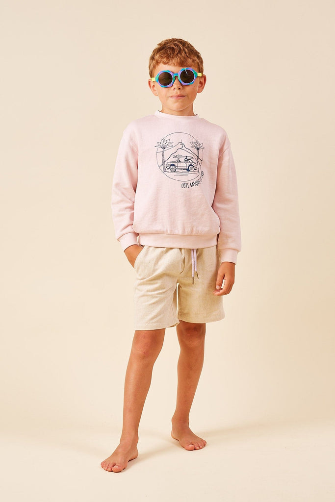 Arsene shorts Jellybeanzkids Arsene Sponge Bermuda - Ecru