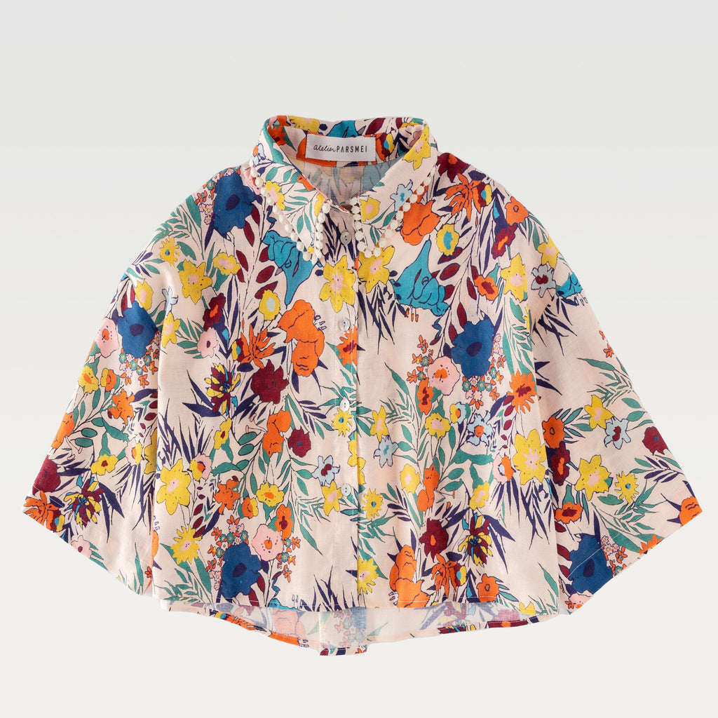 Atelier Parsmei Blouse Jellybeanzkids Atelier Parsmei Georgia Blouse- Floral Pink