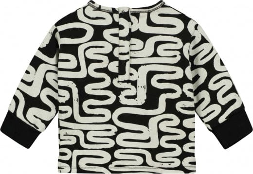Beau Loves Sweater Jellybeanzkids Beau Loves Black Noodles Baby Sweater