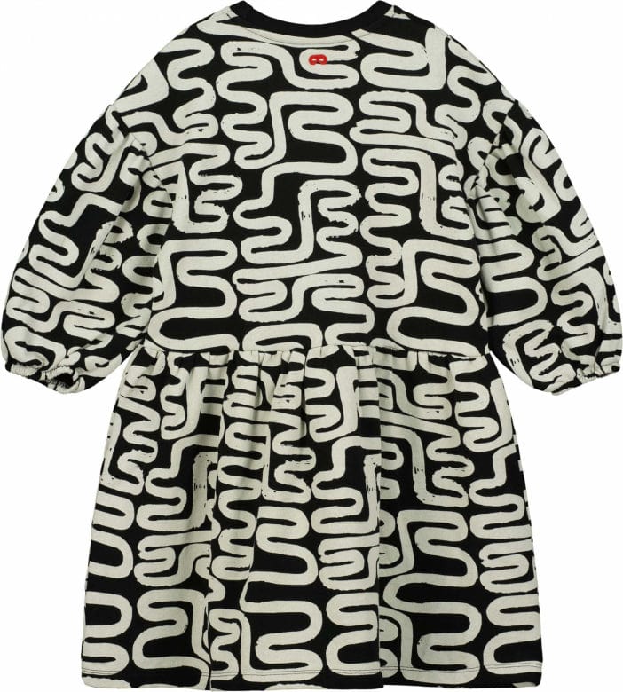 Beau Loves Sweater Jellybeanzkids Beau Loves Black Noodles Gathering Dress