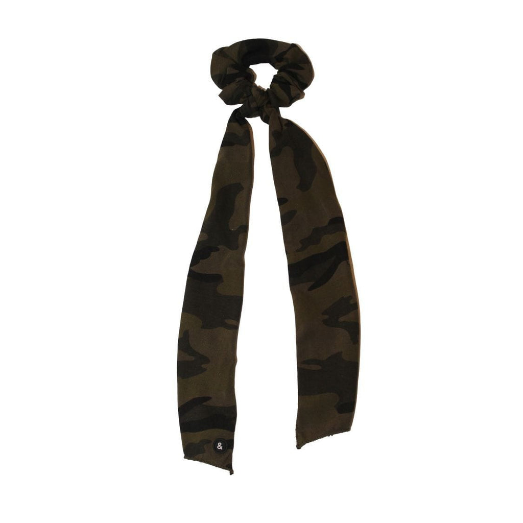 Blk&White NY Accessories Jellybeanzkids Blk&White NY Camo Scrunchie Hairtie OS
