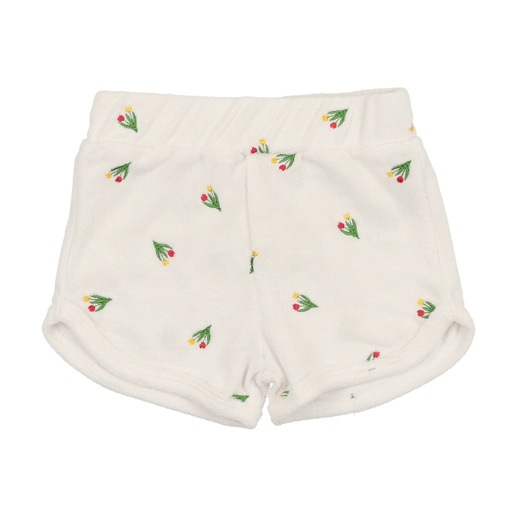 Bopop Pants/Romper Jellybeanzkids Bopop Tulip Shorts- White