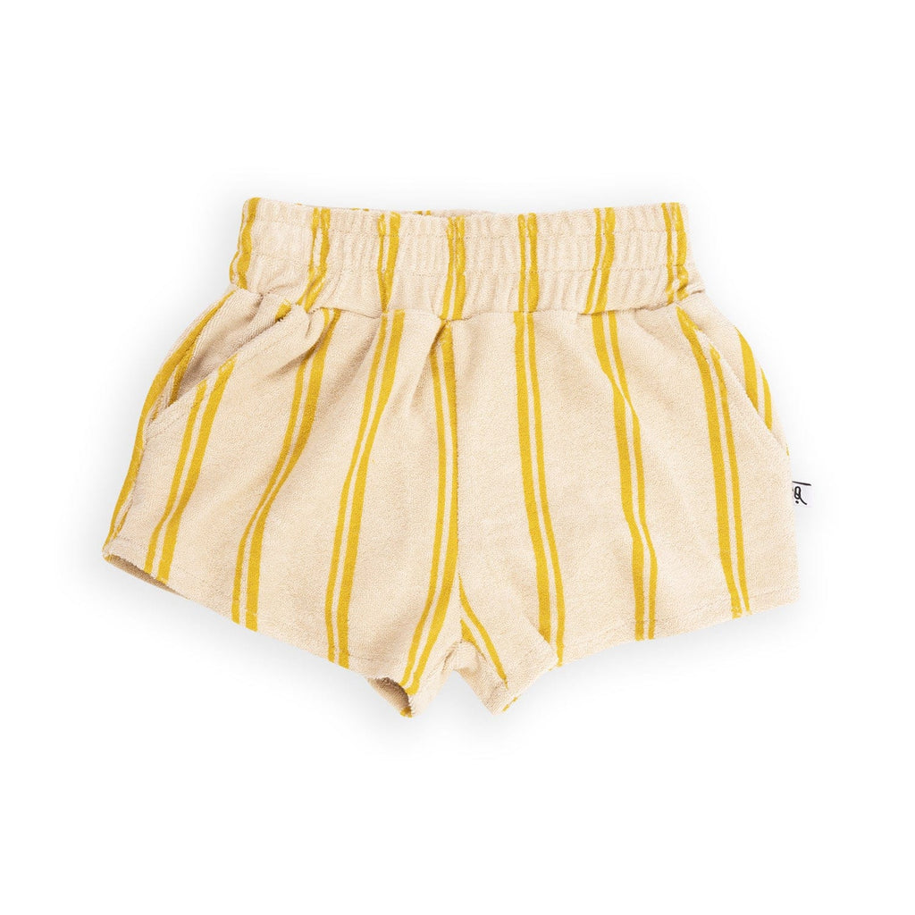 Carlijnq Bloomer Jellybeanzkids Carlijnq Striped Yellow Shorts