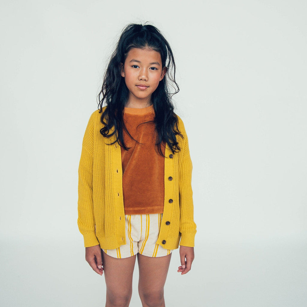 Carlijnq Bloomer Jellybeanzkids Carlijnq Striped Yellow Shorts