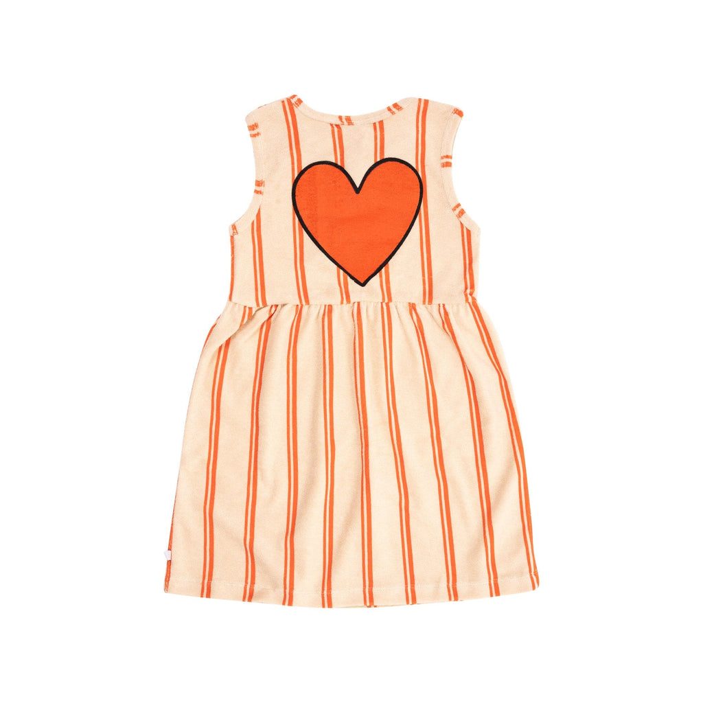 Carlijnq Dress Jellybeanzkids Carlijnq Striped Flame  Dress