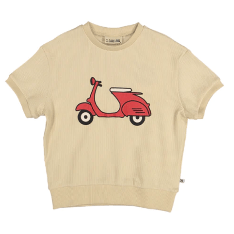 Carlijnq T-shirt Jellybeanzkids Carlijnq Waffle Scooter Sweater