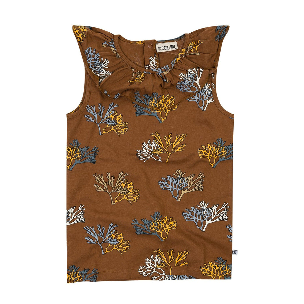 Carlijnq Tank Top Jellybeanzkids Carlijnq Brown Coral Tank