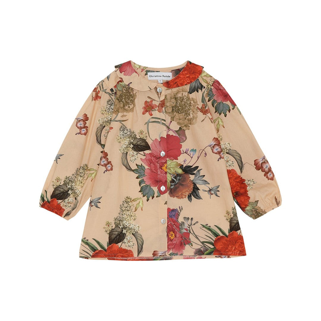 Christina Rohde Shirt Jellybeanzkids Christina Rohde Beige Floral Top