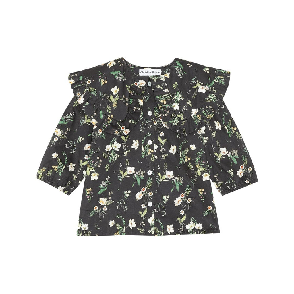 Christina Rohde Shirt Jellybeanzkids Christina Rohde Black Floral Top