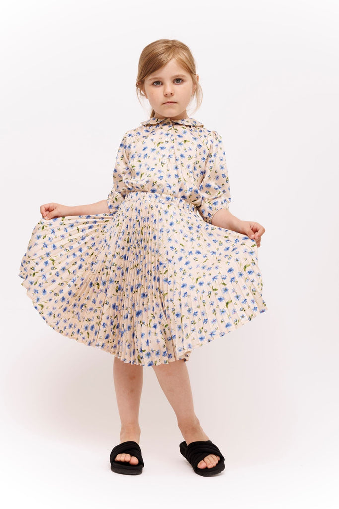 Christina Rohde Skirt Jellybeanzkids Christina Rohde Cream Pleated Skirt