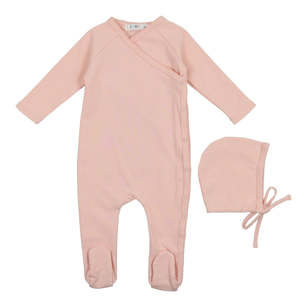 Coco Blanc footie Jellybeanzkids Coco Blanc Wrap Footie with Beanie- Mauve