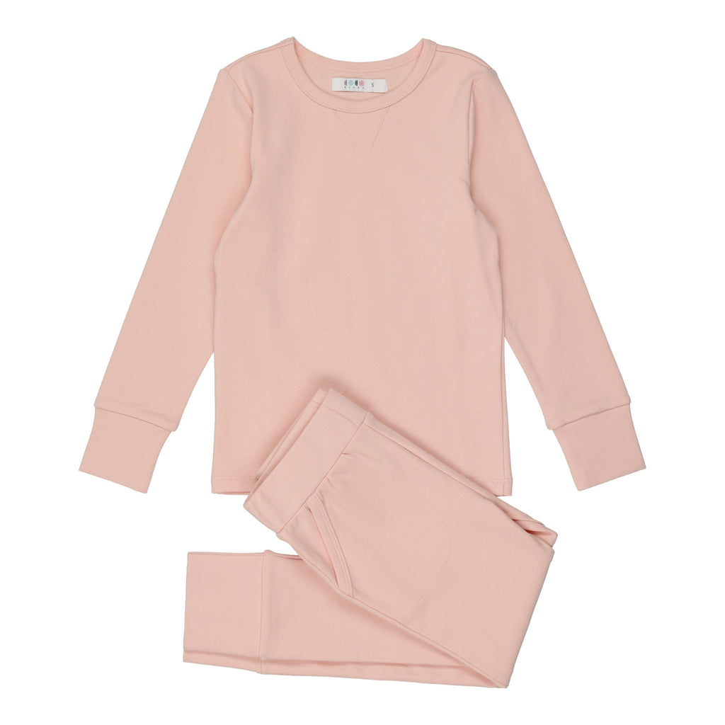 Coco Blanc Pajamas Jellybeanzkids Coco Blanc Crew Pj's- Mauve