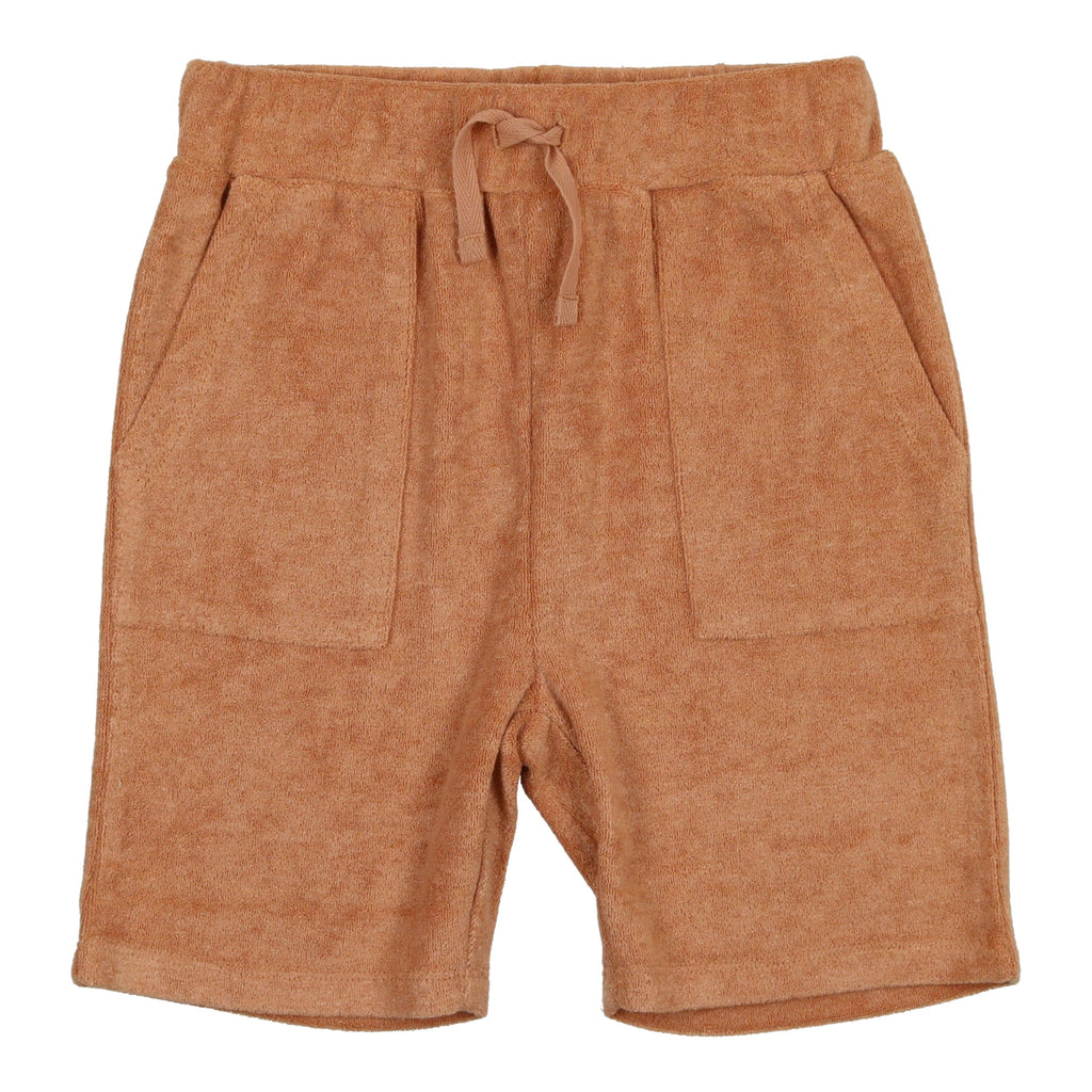 Coco Blanc shorts Jellybeanzkids Coco Blanc Terry Shorts - Cognac