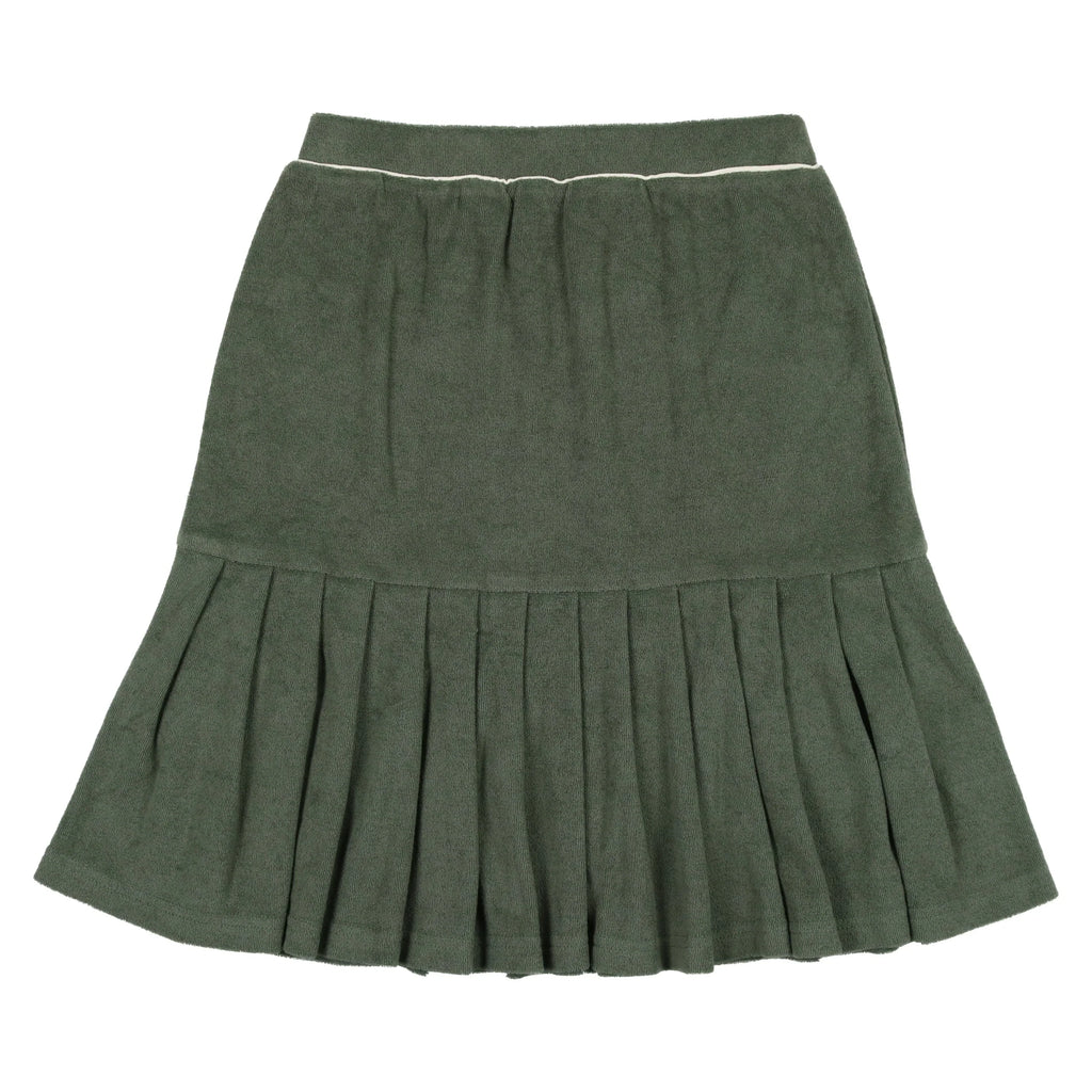 Coco Blanc Skirt Jellybeanzkids Coco Blanc Terry Skirt- Green