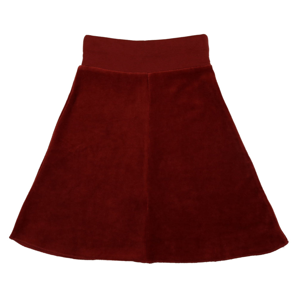 Coco Blanc Skirt Jellybeanzkids Coco Blanc Velour Skirt - Ruby Red