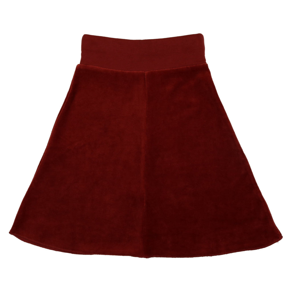 Coco Blanc Skirt Jellybeanzkids Coco Blanc Velour Skirt - Ruby Red