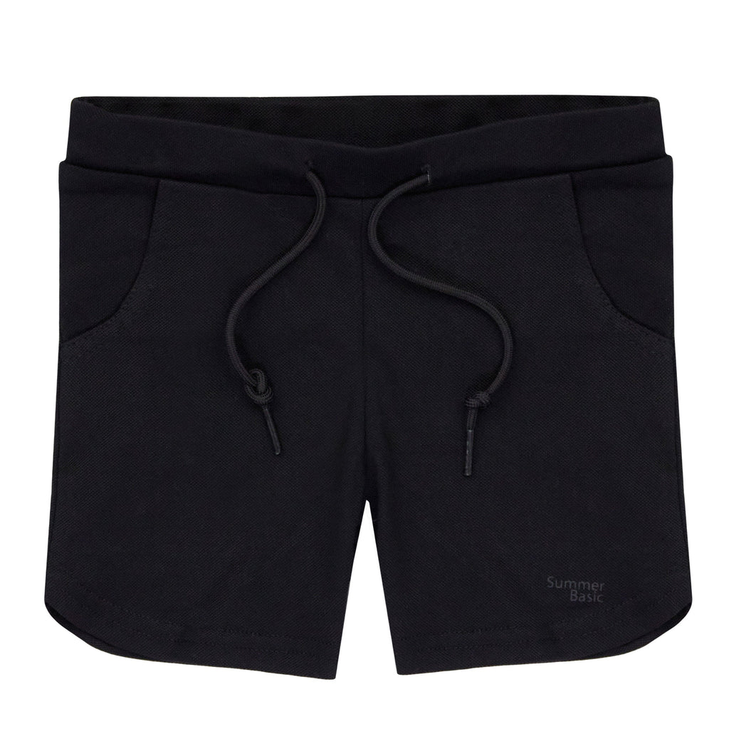 Crew Pique Shorts-Black – JellyBeanz Kids