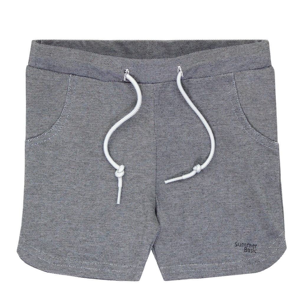 Crew shorts Jellybeanzkids Crew Pique Shorts-Black and White