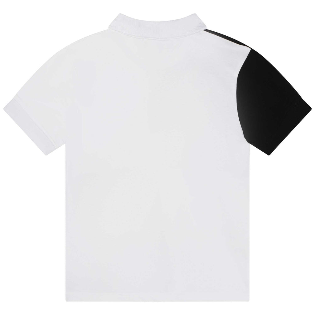 DKNY T-shirt Jellybeanzkids DKNY Colorblock Polo- Black/White