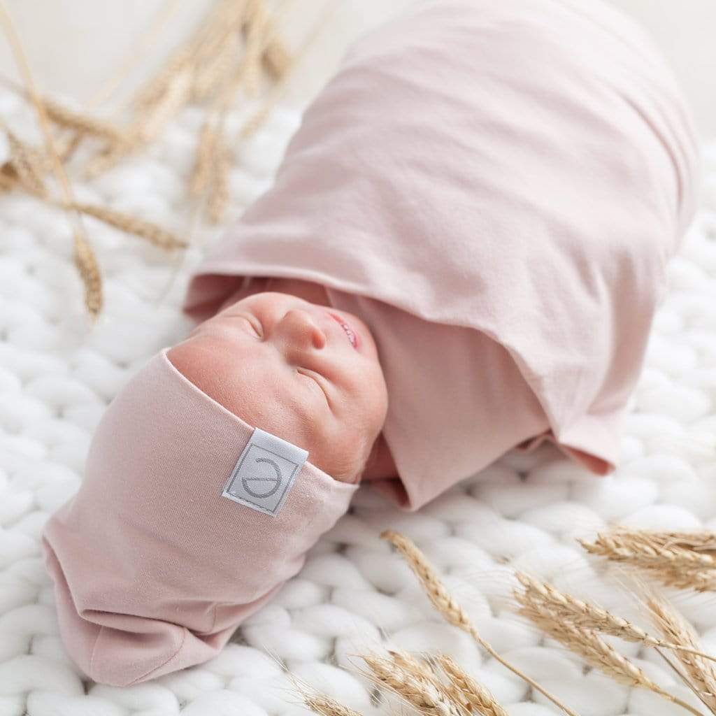 Ely's&Co. Accessories Jellybeanzkids Ely's & Co. Swaddle & Beanie Gift - Pink OS