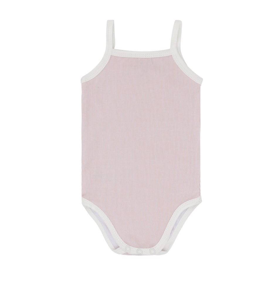 Ely's&Co. Underwear Jellybeanzkids Ely's 3 Pack Jersey Strap Undershirts- Pink Printed