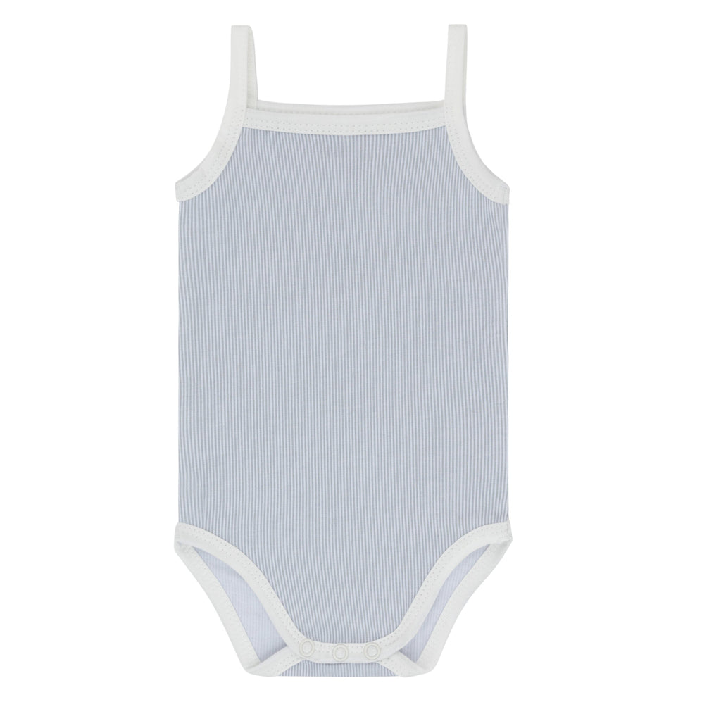 Ely's&Co. Underwear Jellybeanzkids Ely's 3 Pack Ribbed Tank Undershirts- Blue Printed