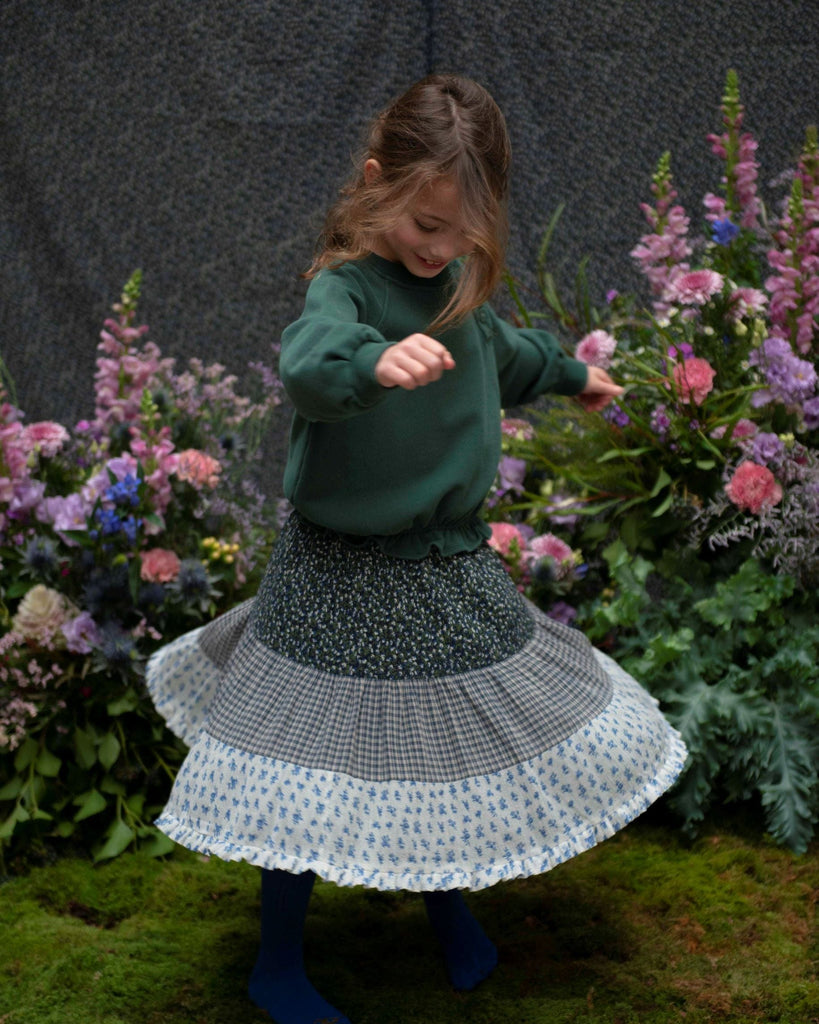 Emile et Ida Skirt Jellybeanzkids Emile et Ida Patchwork Long Skirt