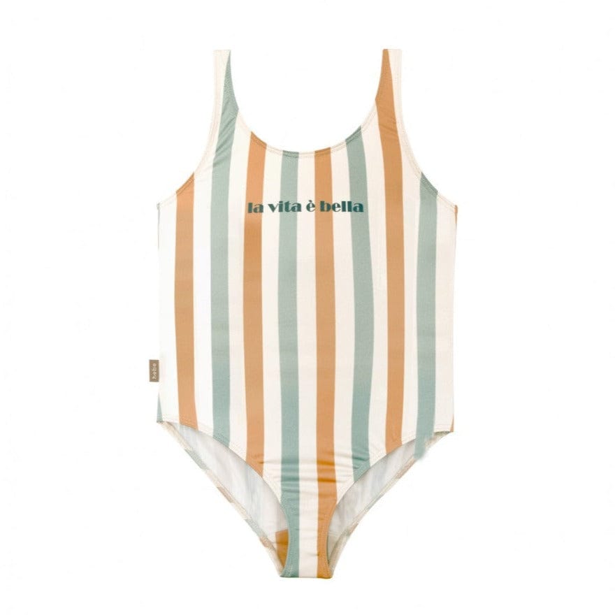 Hebe Bathing Suit Jellybeanzkids Hebe Striped One-Piece Swimsuit