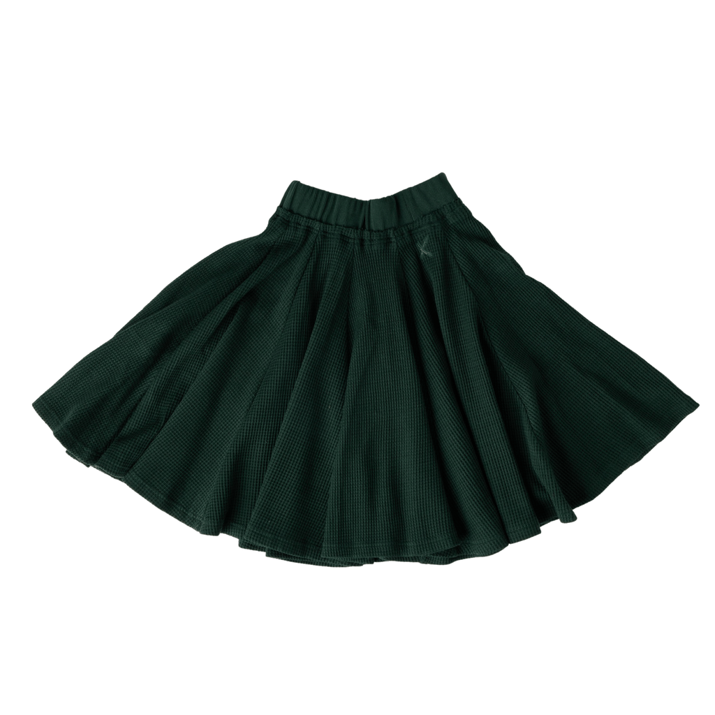 Hey Kid Skirt Jellybeanzkids Hey Kid Waffle Knit Skirt- Green