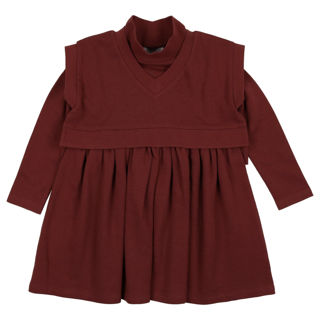 Kin+Kin Dress Jellybeanzkids Kin + Kin Empire Dress- Scarlet