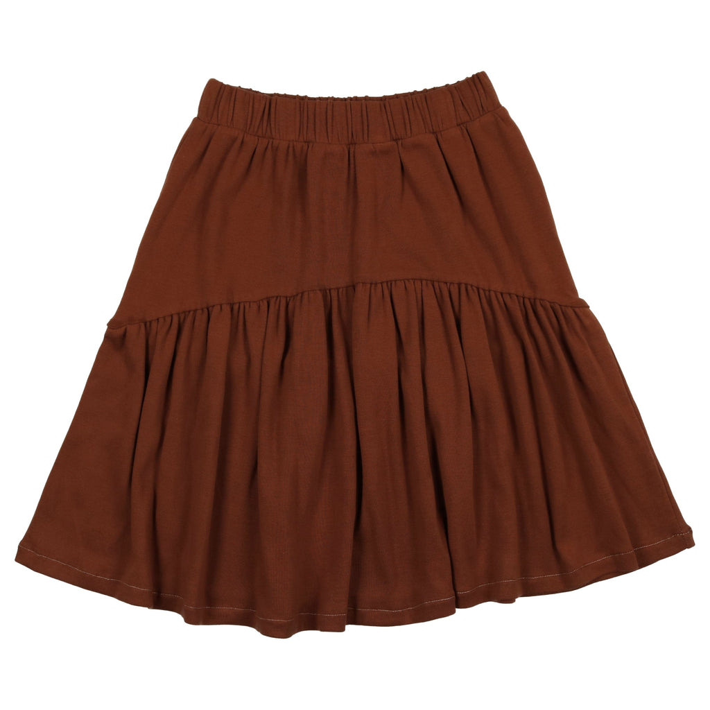 Kin+Kin Skirt Jellybeanzkids Kin+ Kin Girls Skirt- Caramel/Oatmeal