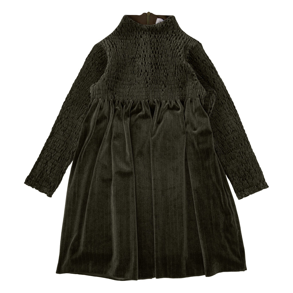 Kipp Dress Jellybeanzkids Kipp Smocked Velour Dress