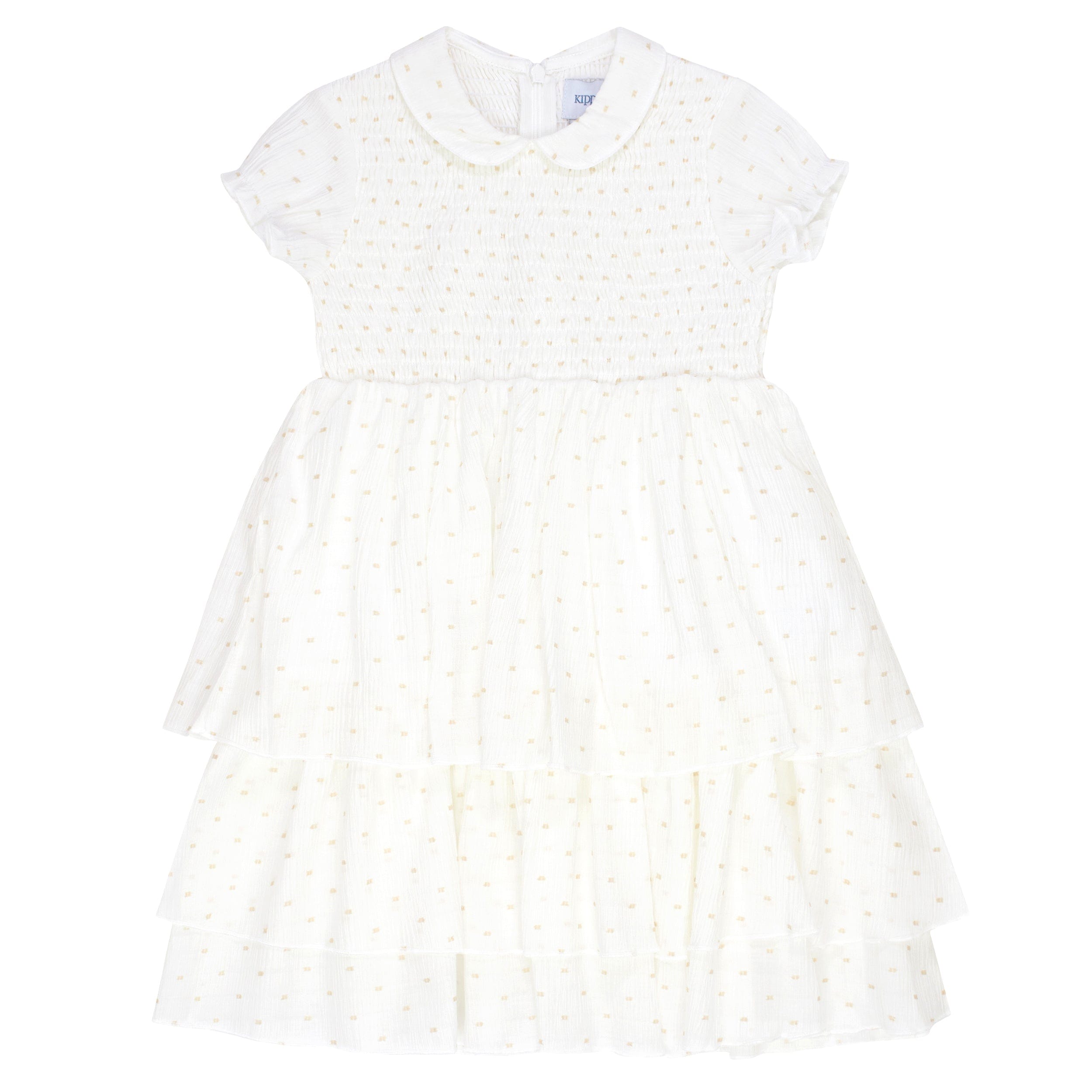 Kipp White Smocked Spot Dress – JellyBeanz Kids