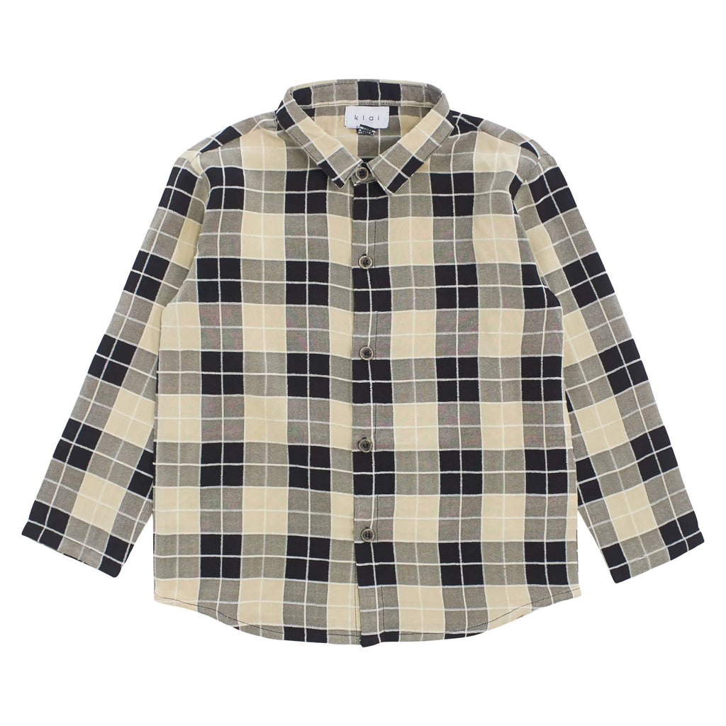 Klai Shirt Jellybeanzkids Klai Grid Shirt