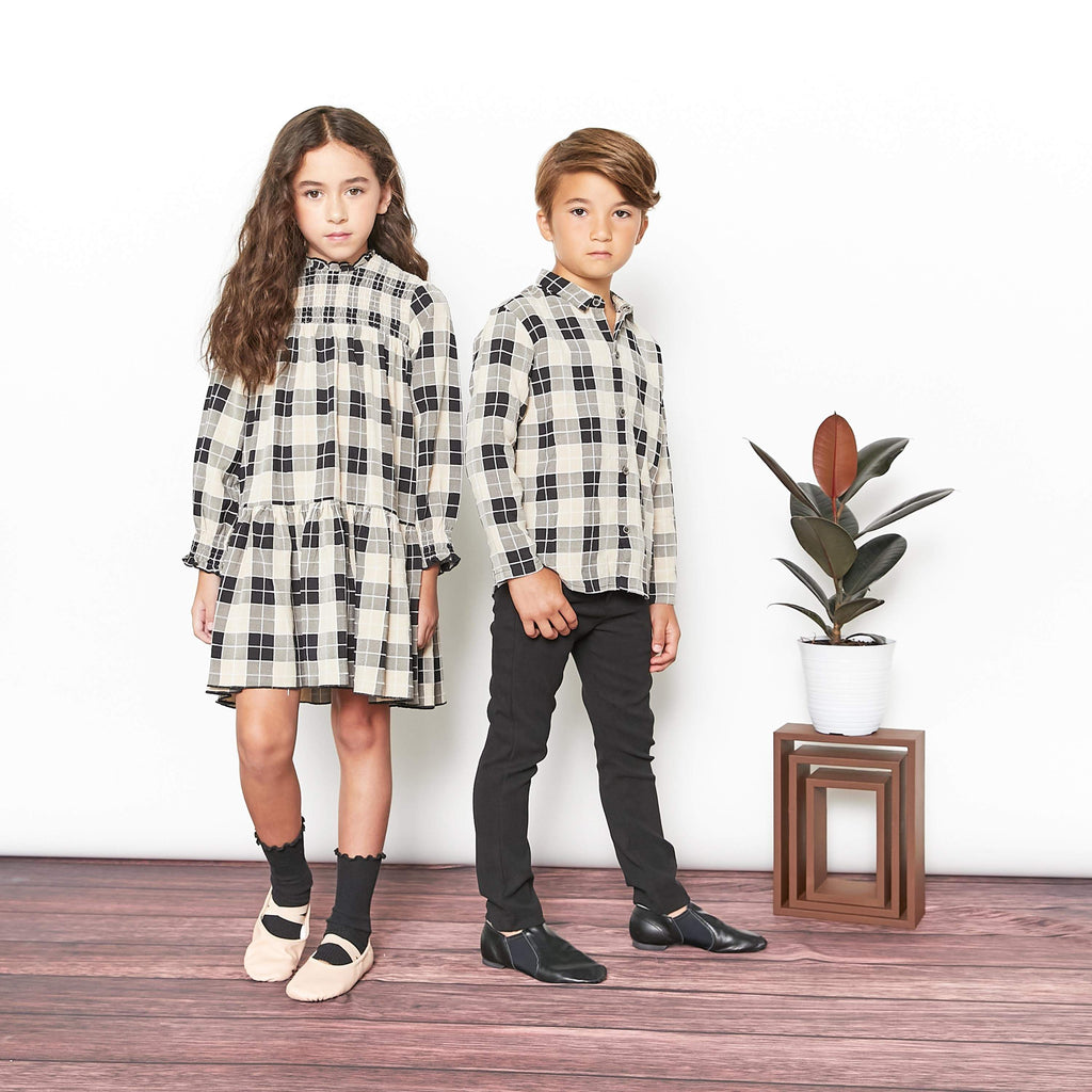 Klai Shirt Jellybeanzkids Klai Grid Shirt