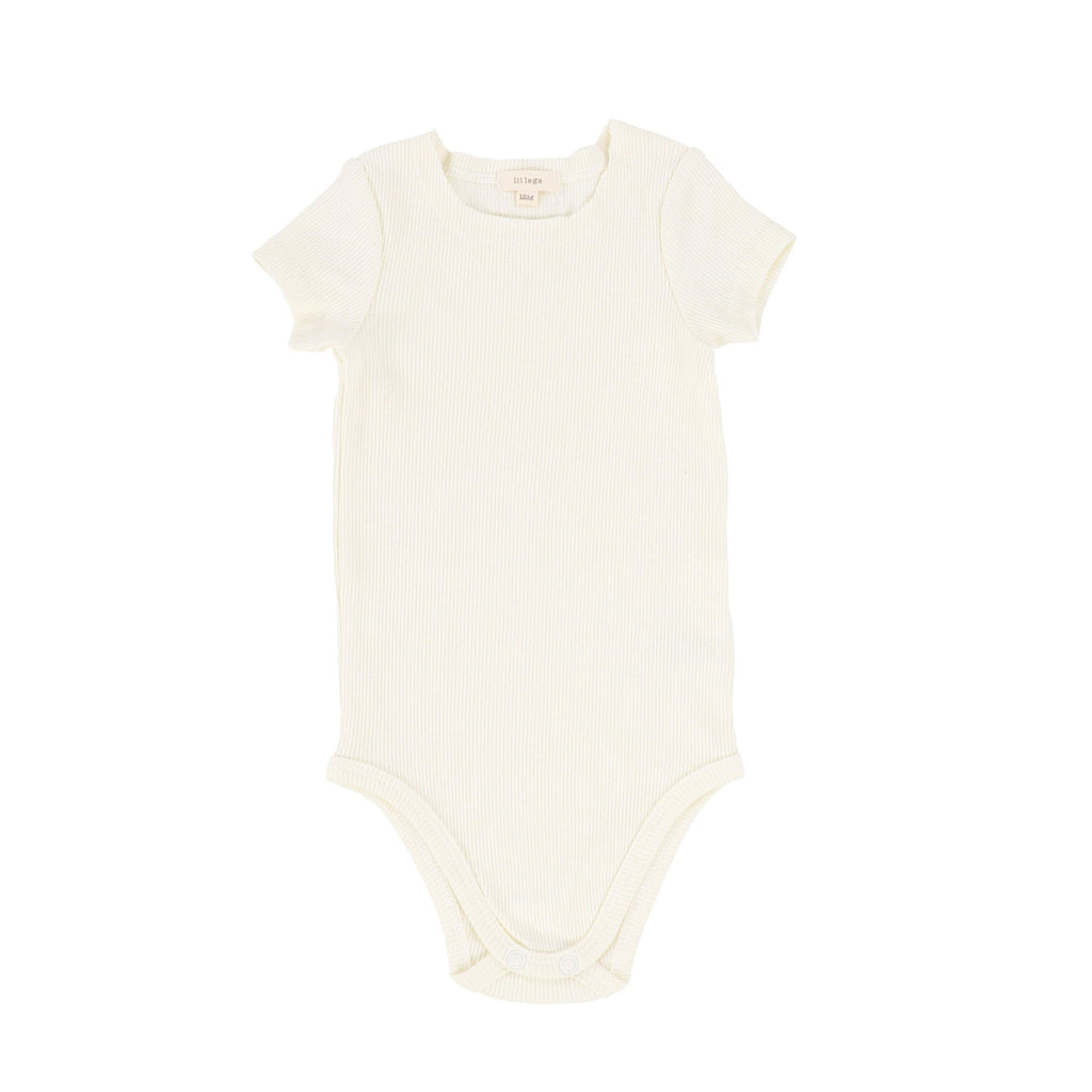 Lil Legs onesie Jellybeanzkids Lil Legs Ivory Ribbed Onesie