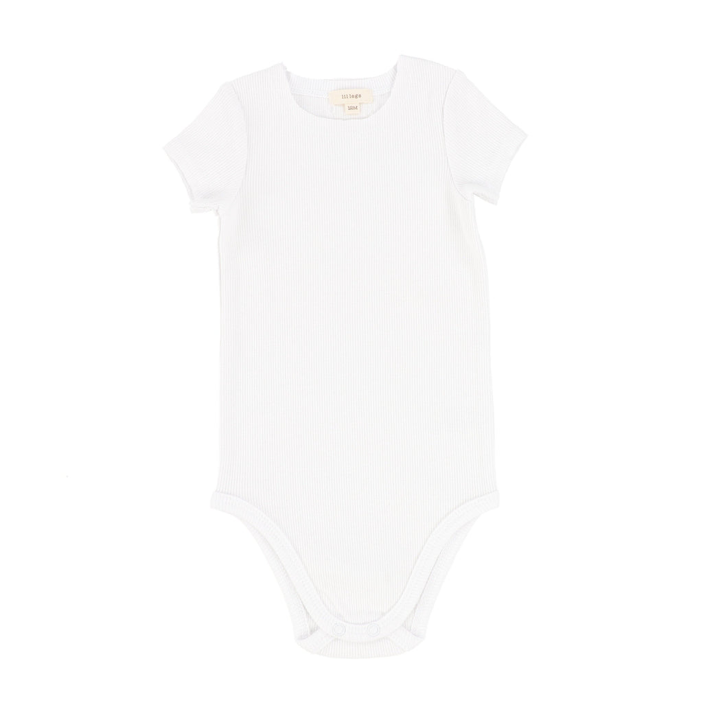 Lil Legs onesie Jellybeanzkids Lil Legs White Ribbed Onesie